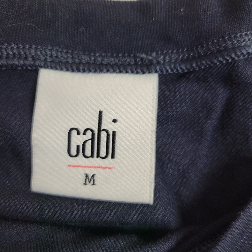 CAbi Women's Short Sleeve V-Neck Black Tee - Picture 3 of 6